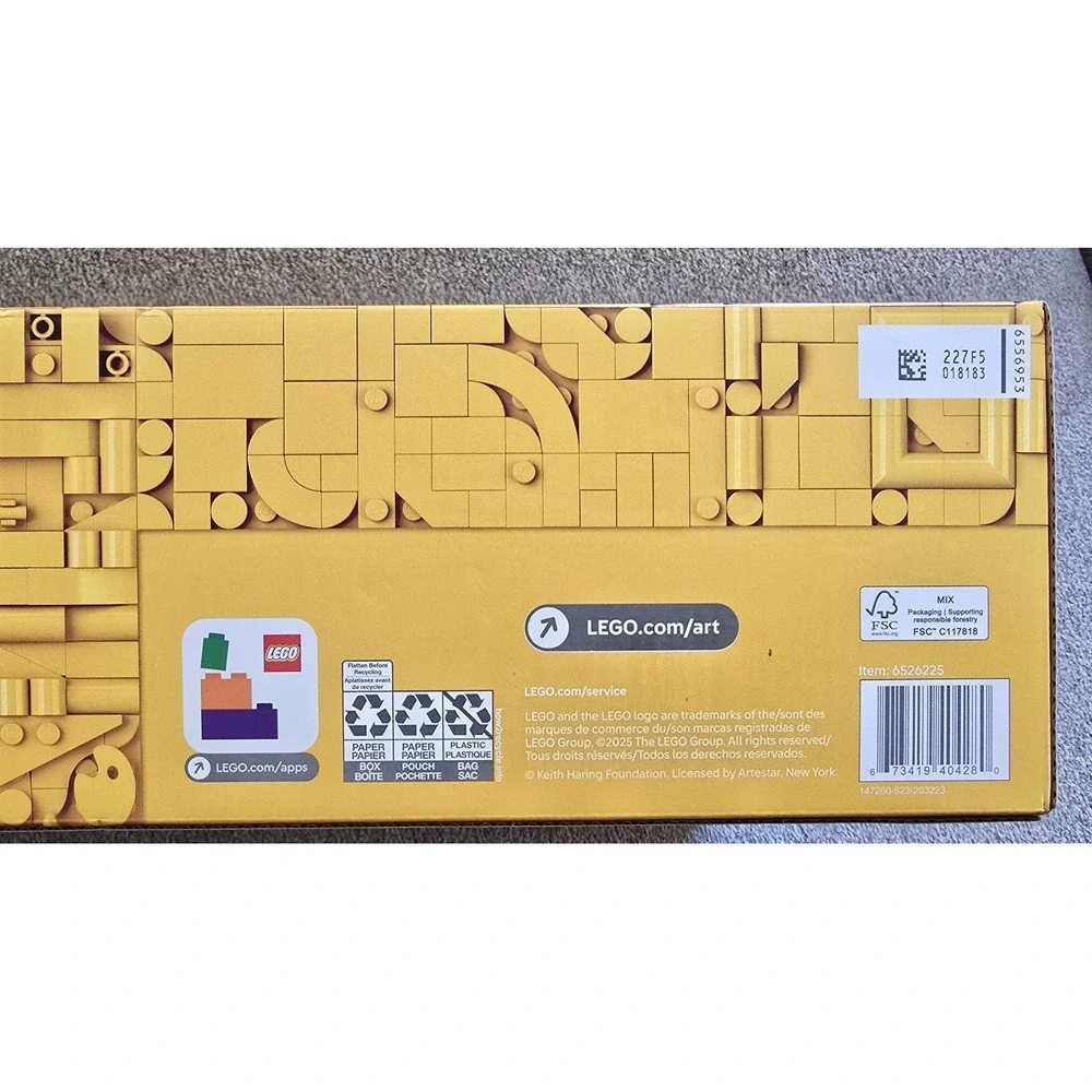 LEGO Art Keith Haring Dancing Figures 31216 Box 1773 Pieces 18+ Limited